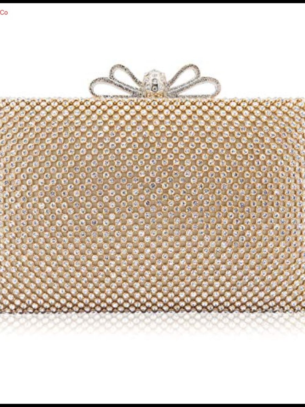 Rhinestone Crystal Bowknot Clutch Evening Bag Formal Party Purse